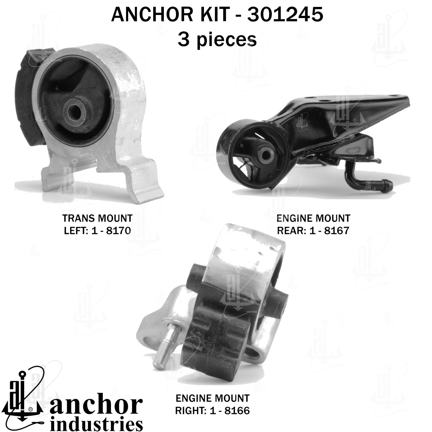 Anchor Mounts Engine Mount Kit 301245 image 3