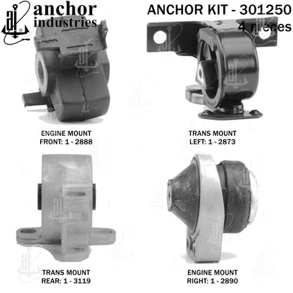 Anchor Mounts Engine Mount Kit 301250 image 3