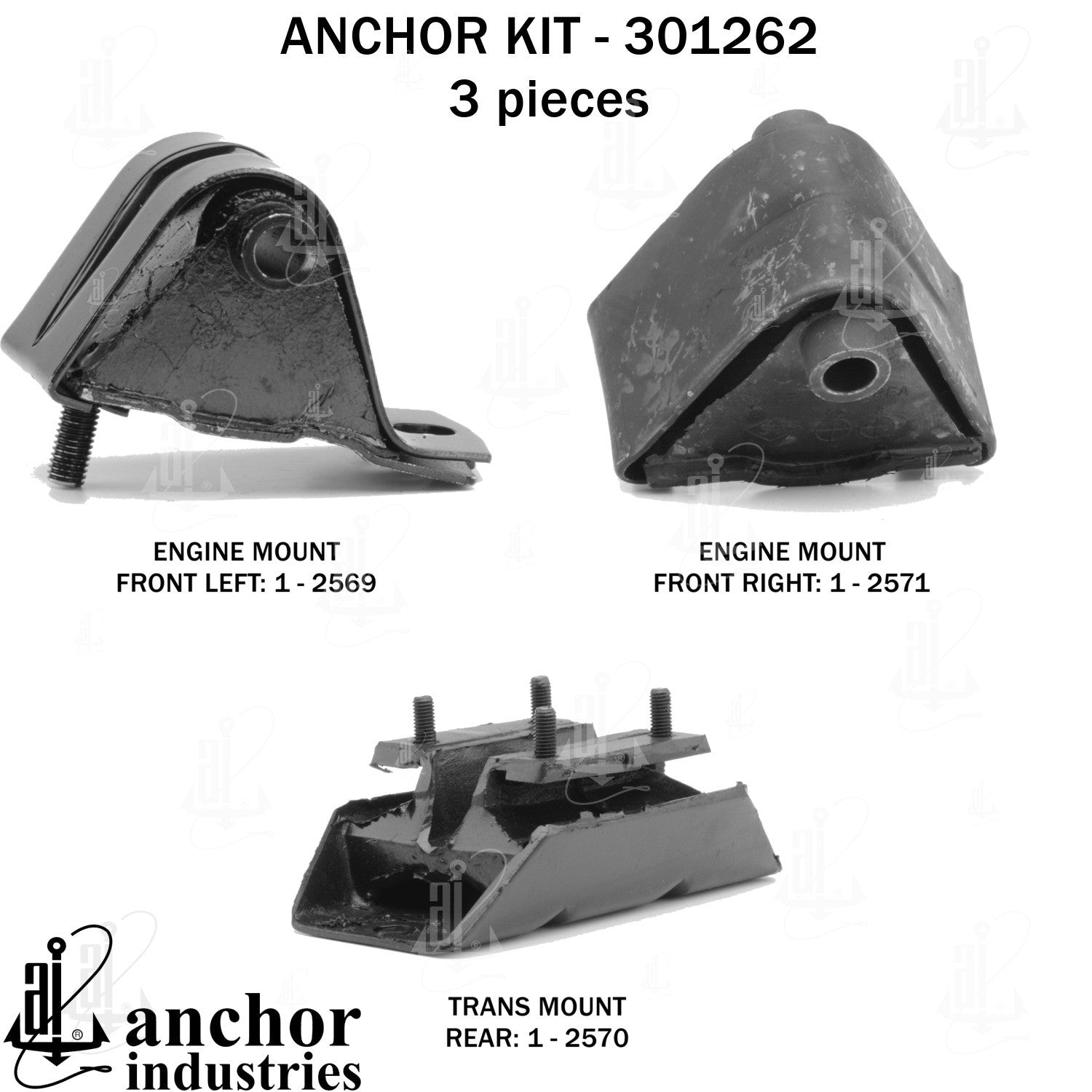 Anchor Mounts Engine Mount Kit 301262 image 5