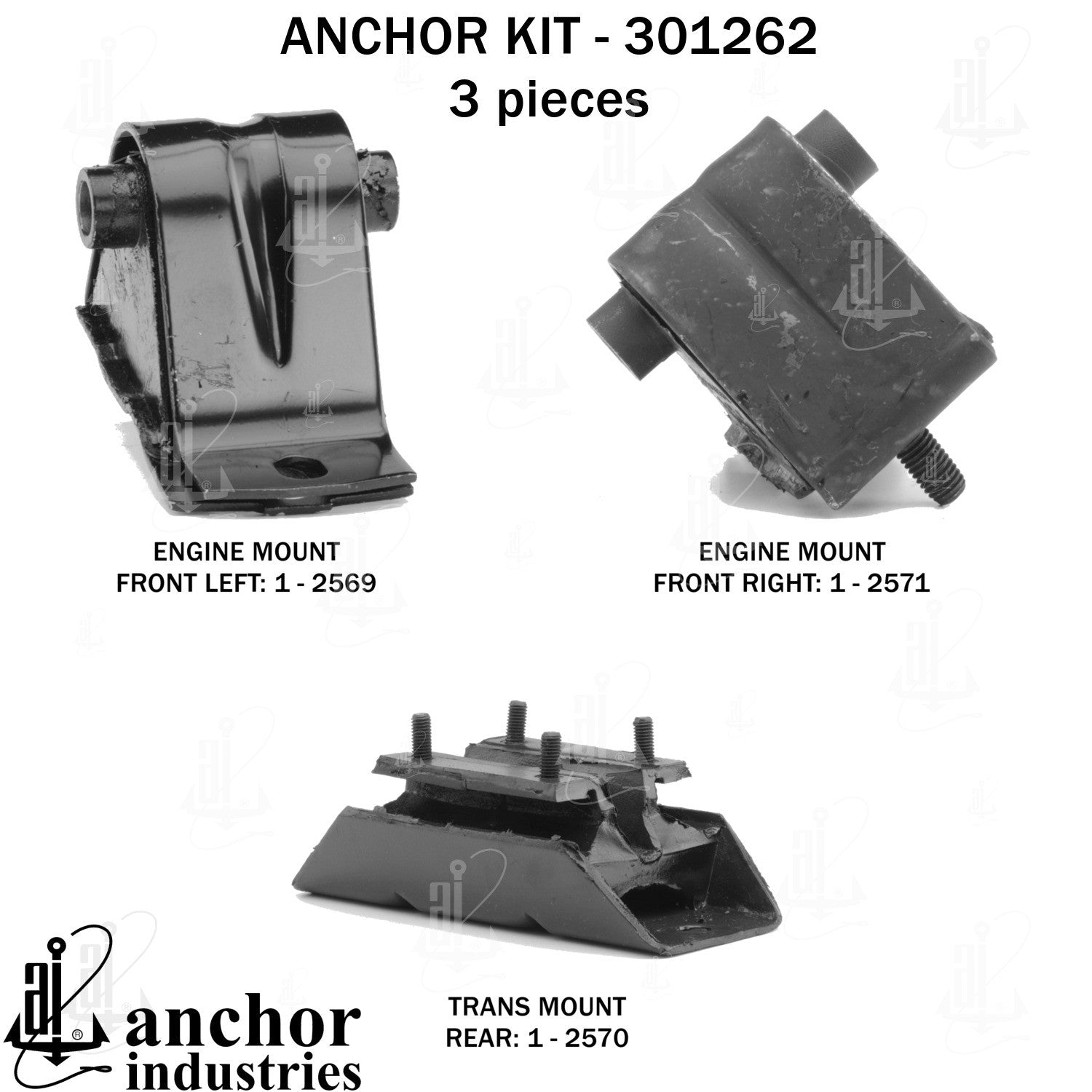Anchor Mounts Engine Mount Kit 301262 image 4
