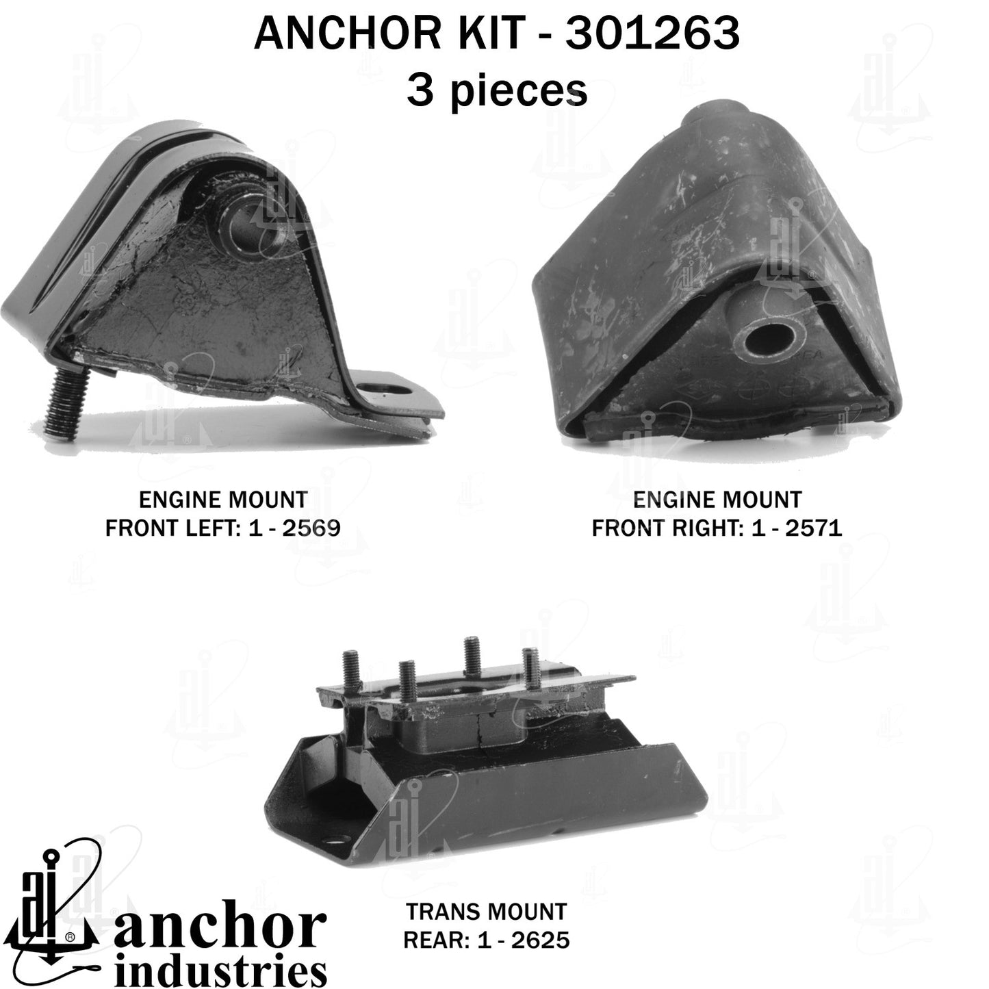 Anchor Mounts Engine Mount Kit 301263 image 5
