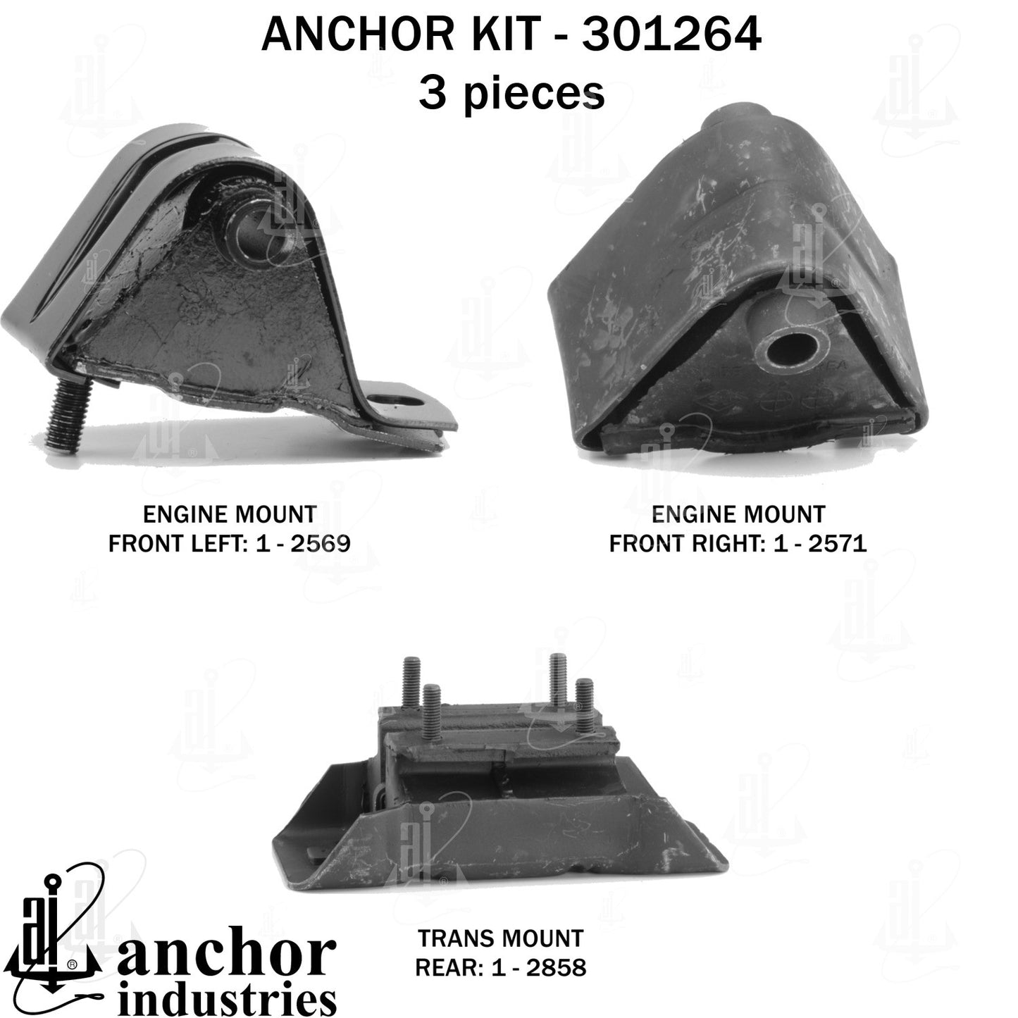 Anchor Mounts Engine Mount Kit 301264 image 5