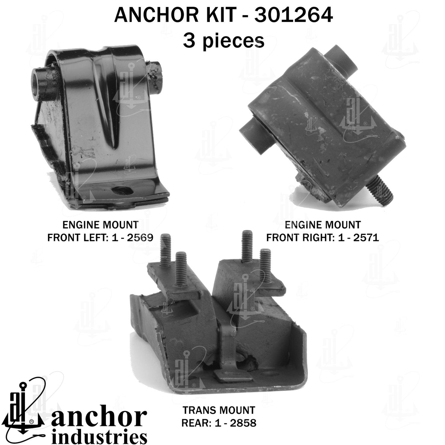 Anchor Mounts Engine Mount Kit 301264 image 4