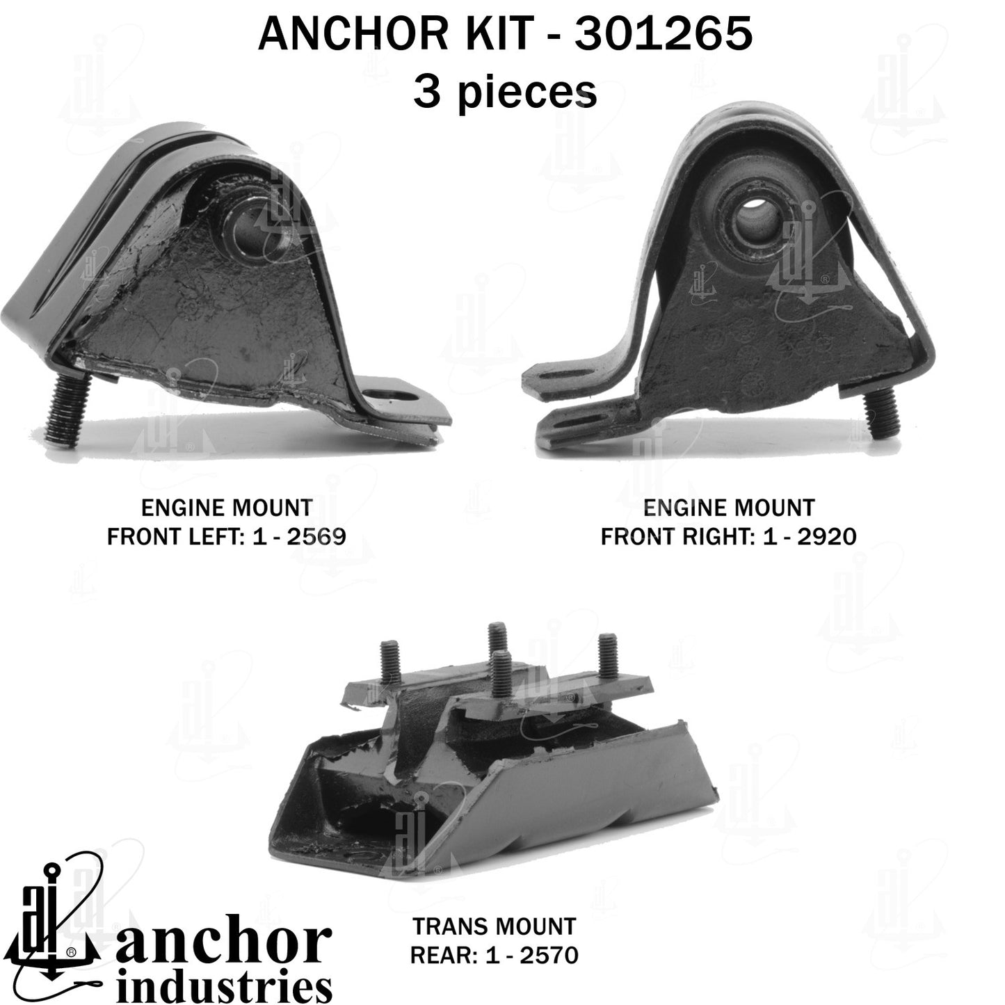 Anchor Mounts Engine Mount Kit 301265 image 5