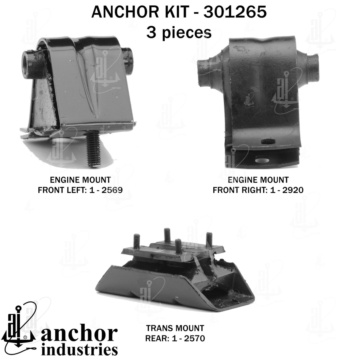 Anchor Mounts Engine Mount Kit 301265 image 3