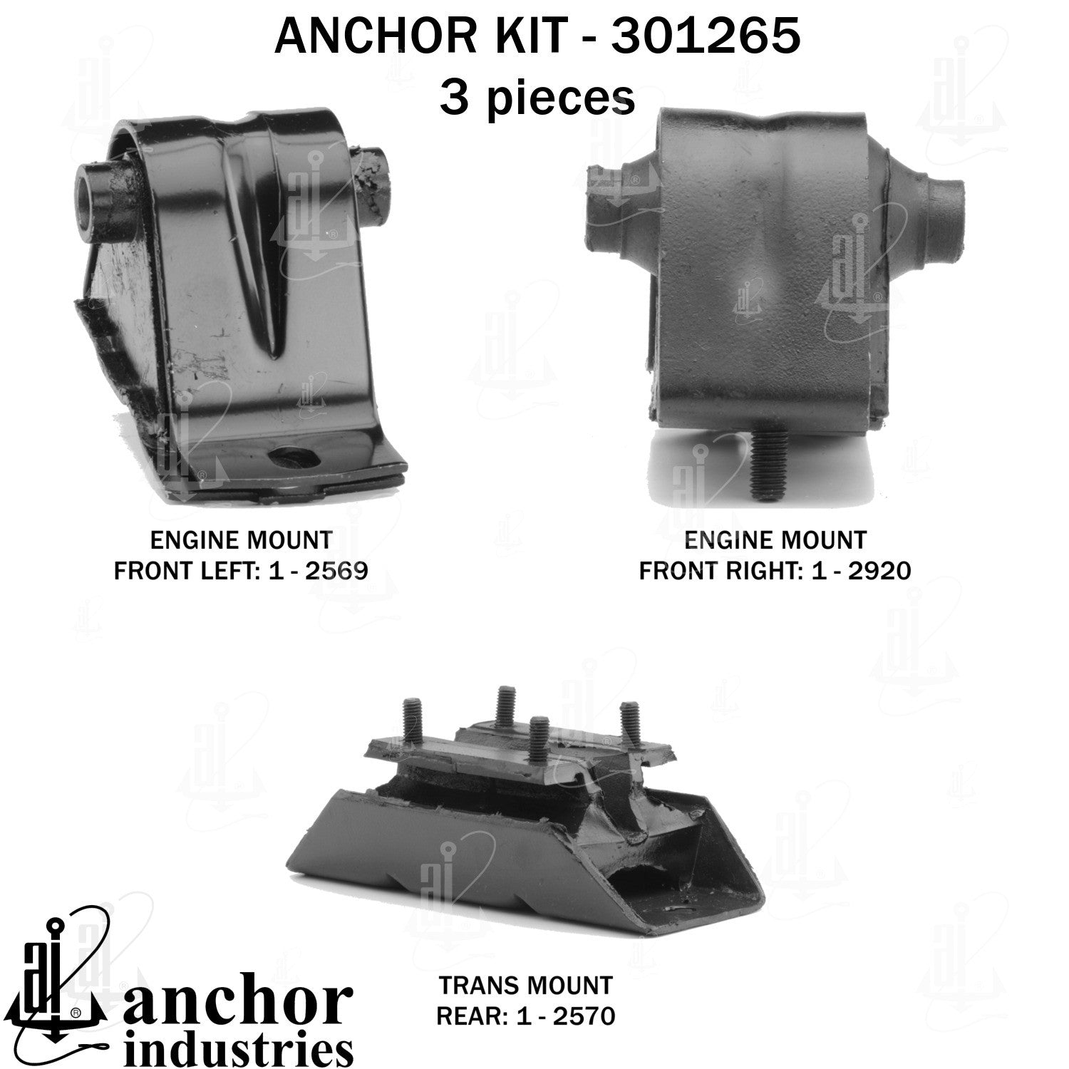 Anchor Mounts Engine Mount Kit 301265 image 4