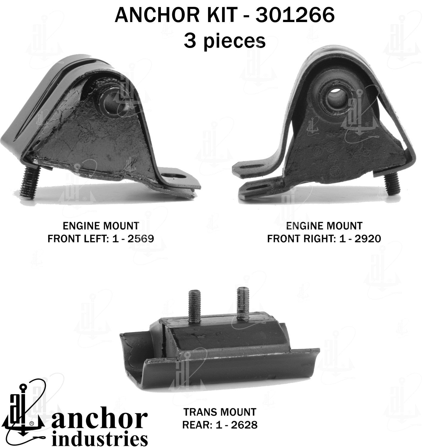 Anchor Mounts Engine Mount Kit 301266 image 5