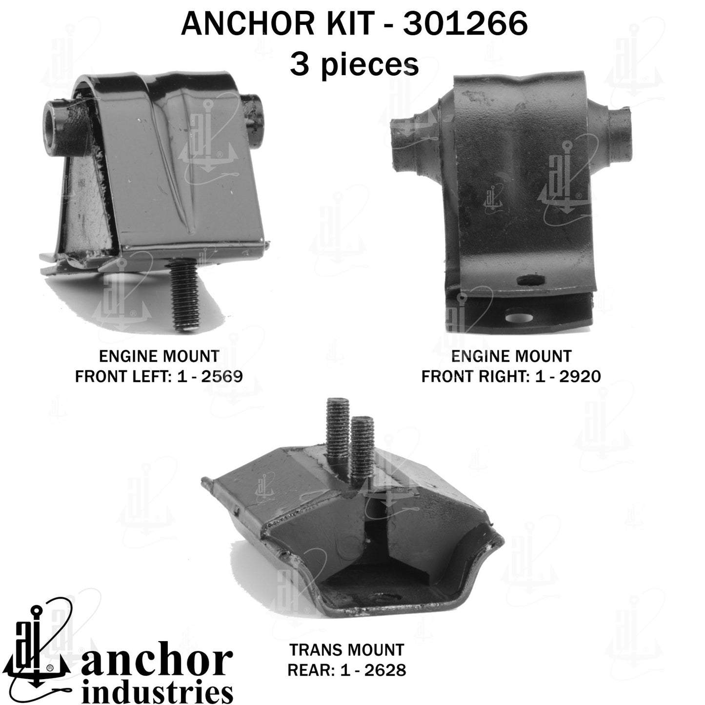Anchor Mounts Engine Mount Kit 301266 image 3