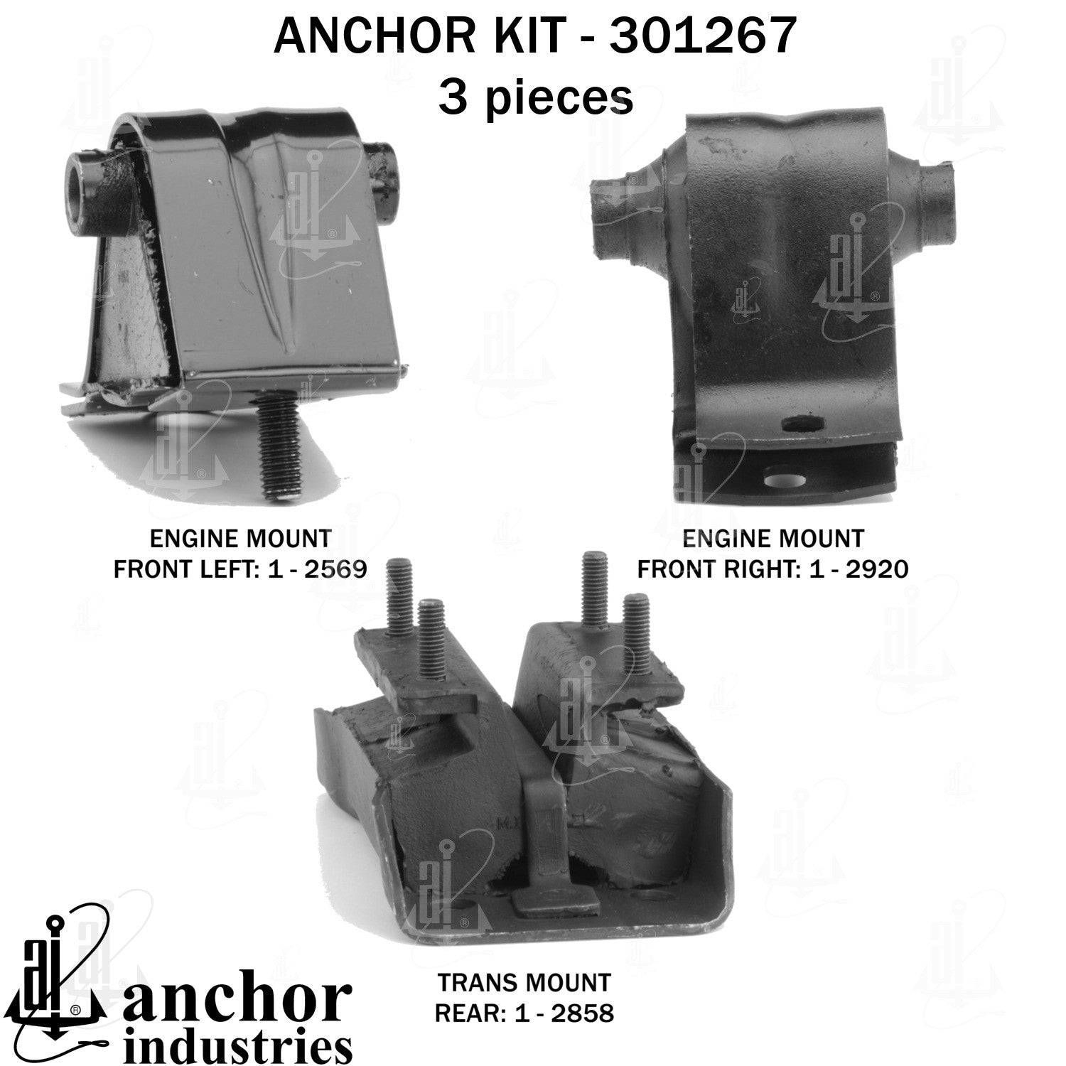 Anchor Mounts Engine Mount Kit 301267 image 3