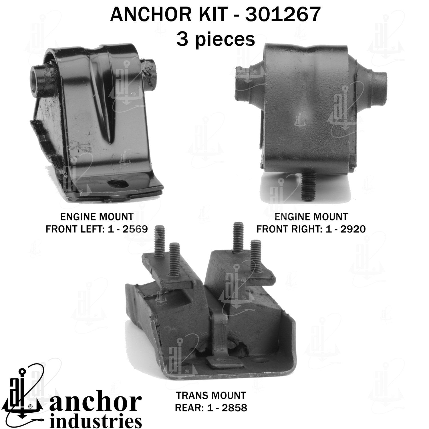 Anchor Mounts Engine Mount Kit 301267 image 4