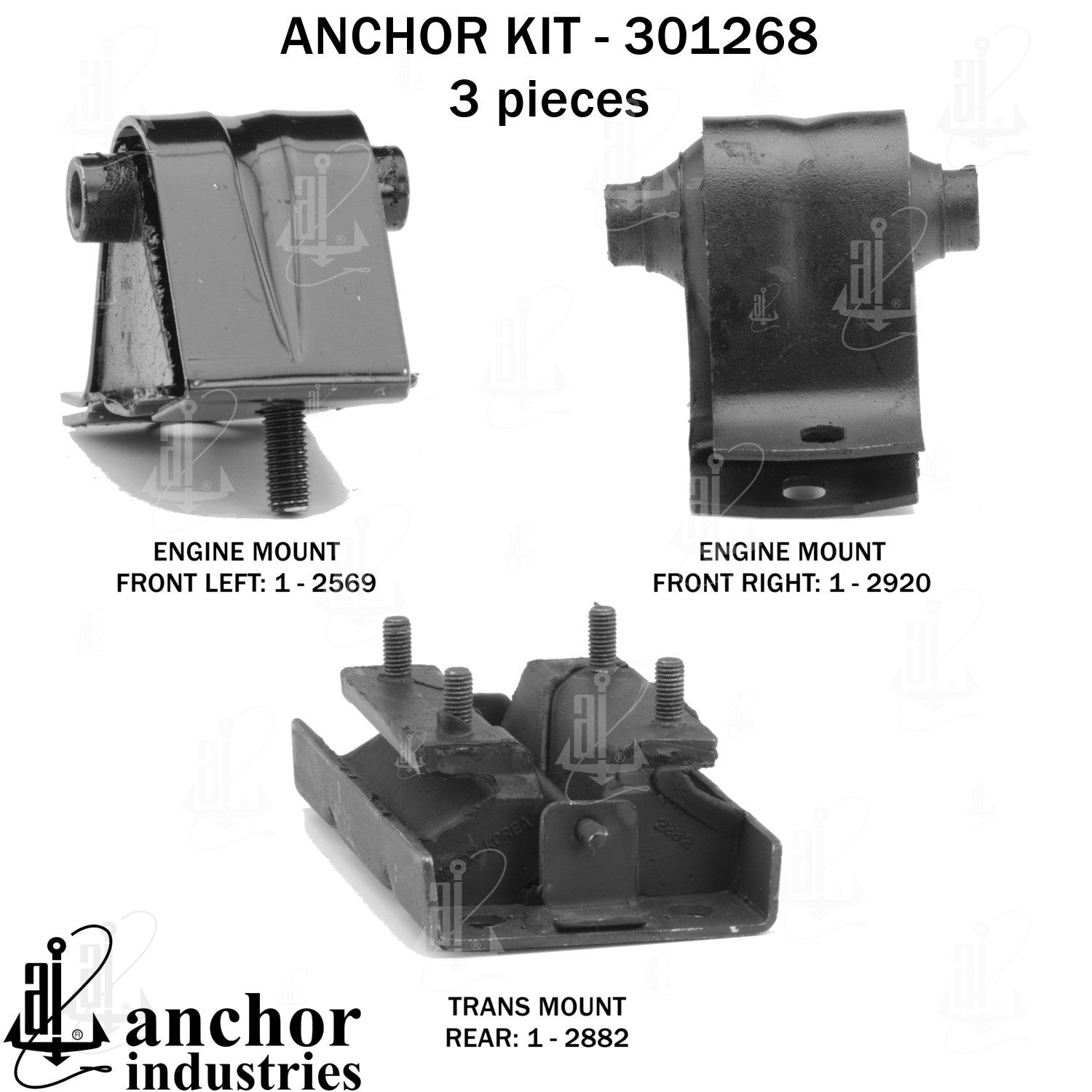 Anchor Mounts Engine Mount Kit 301268 image 3