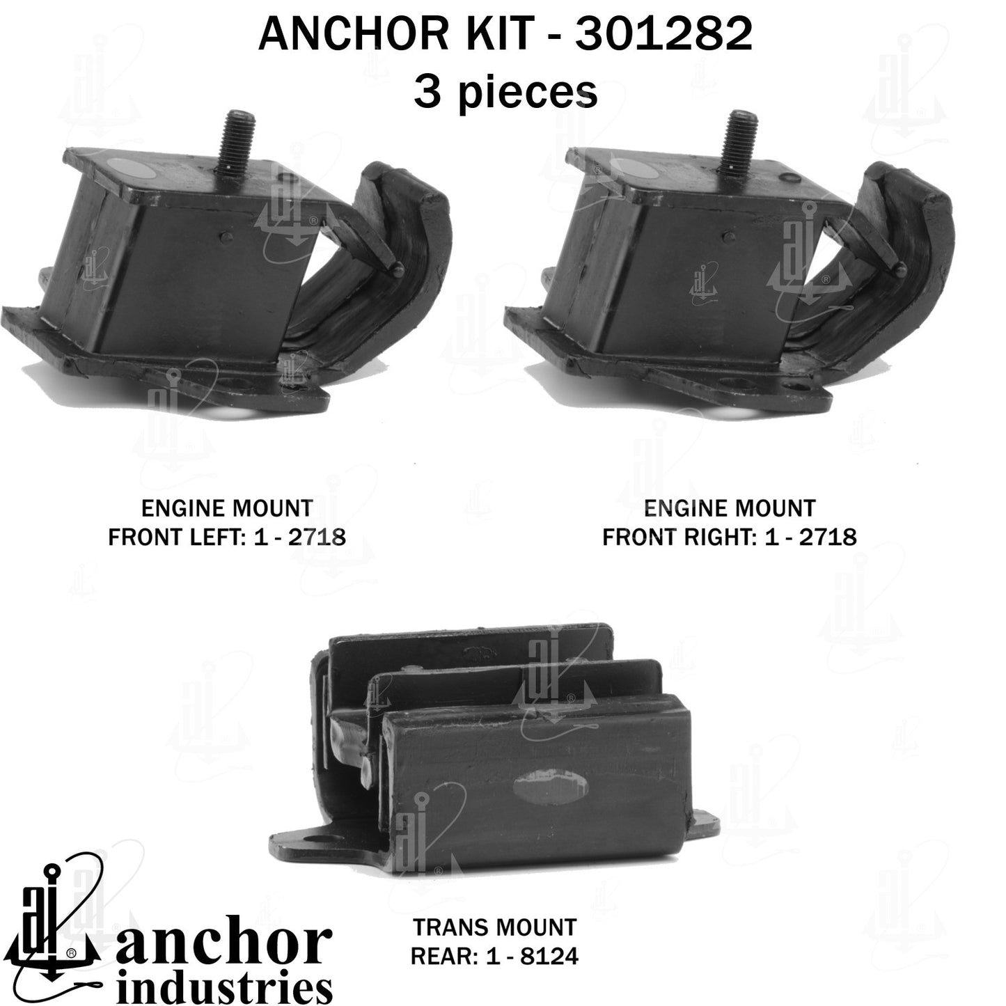 Anchor Mounts Engine Mount Kit 301282 image 4