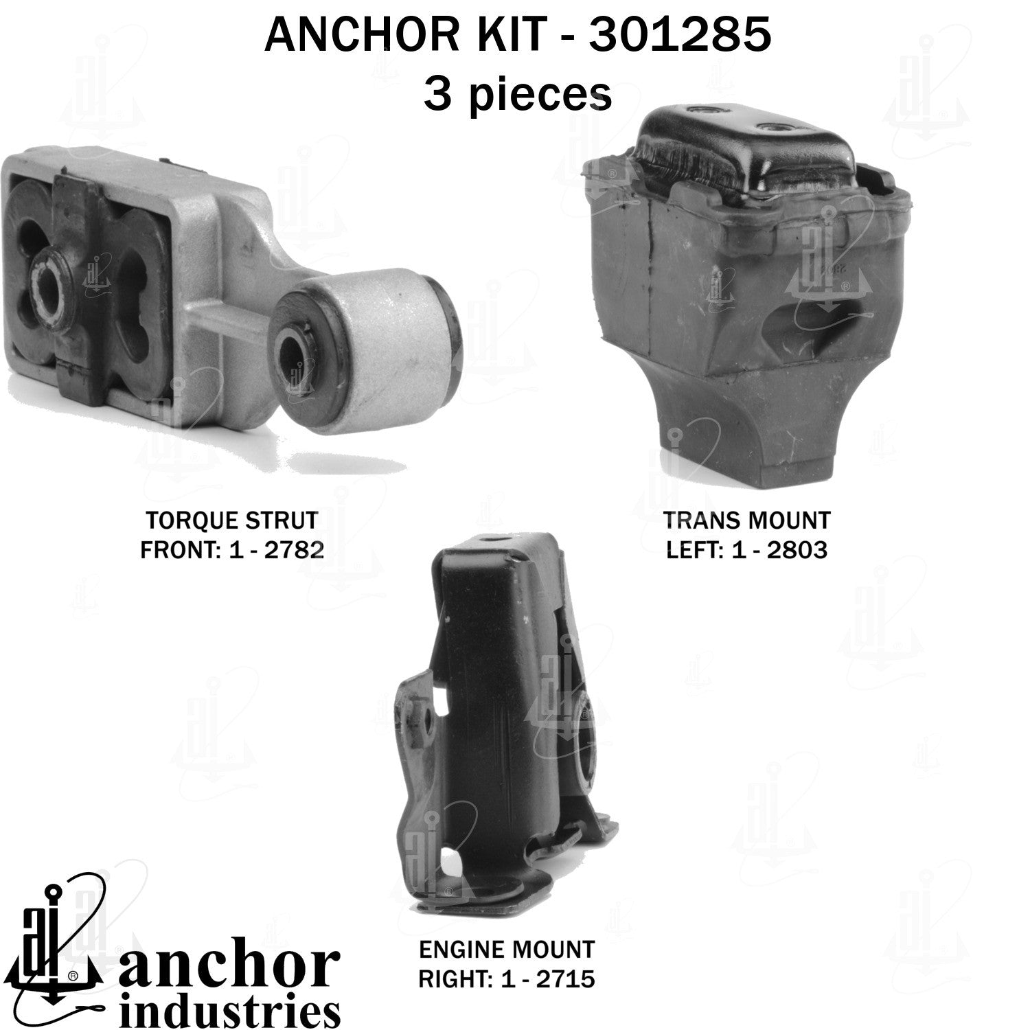 Anchor Mounts Engine Mount Kit 301285 image 4