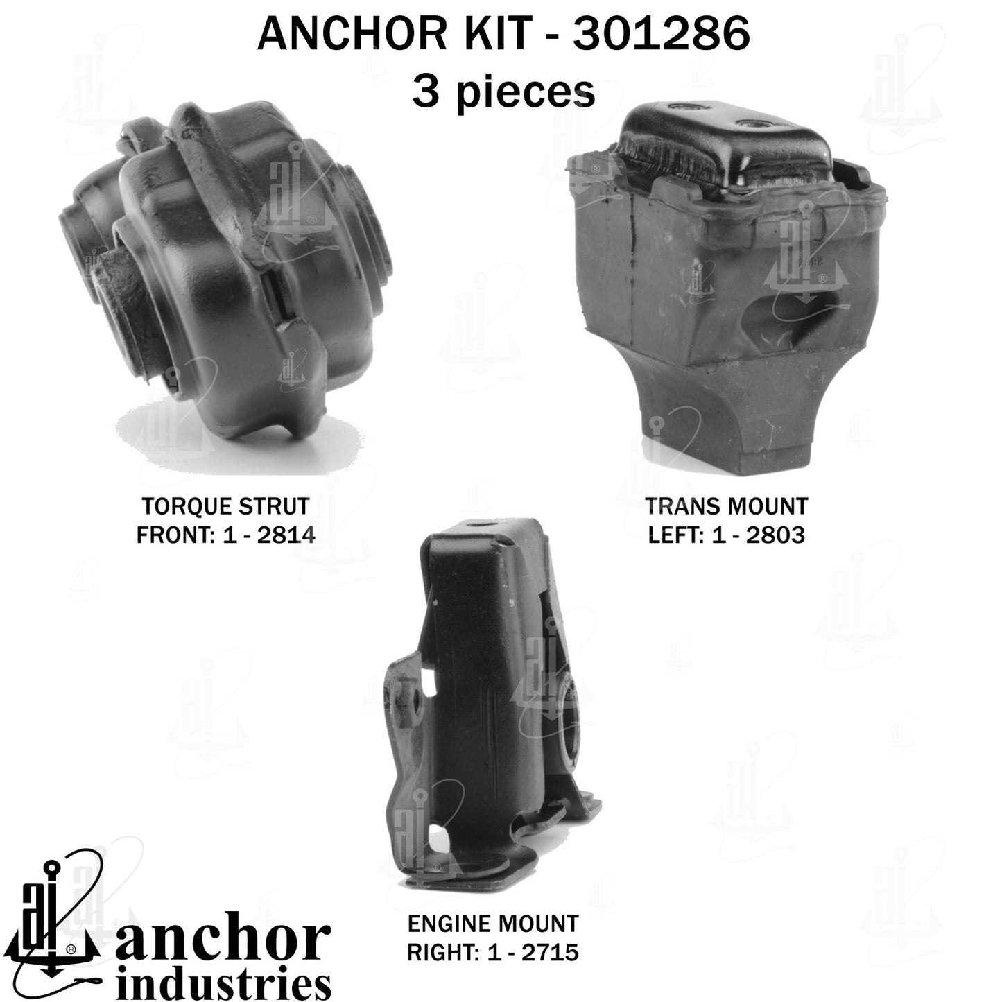Anchor Mounts Engine Mount Kit 301286 image 4