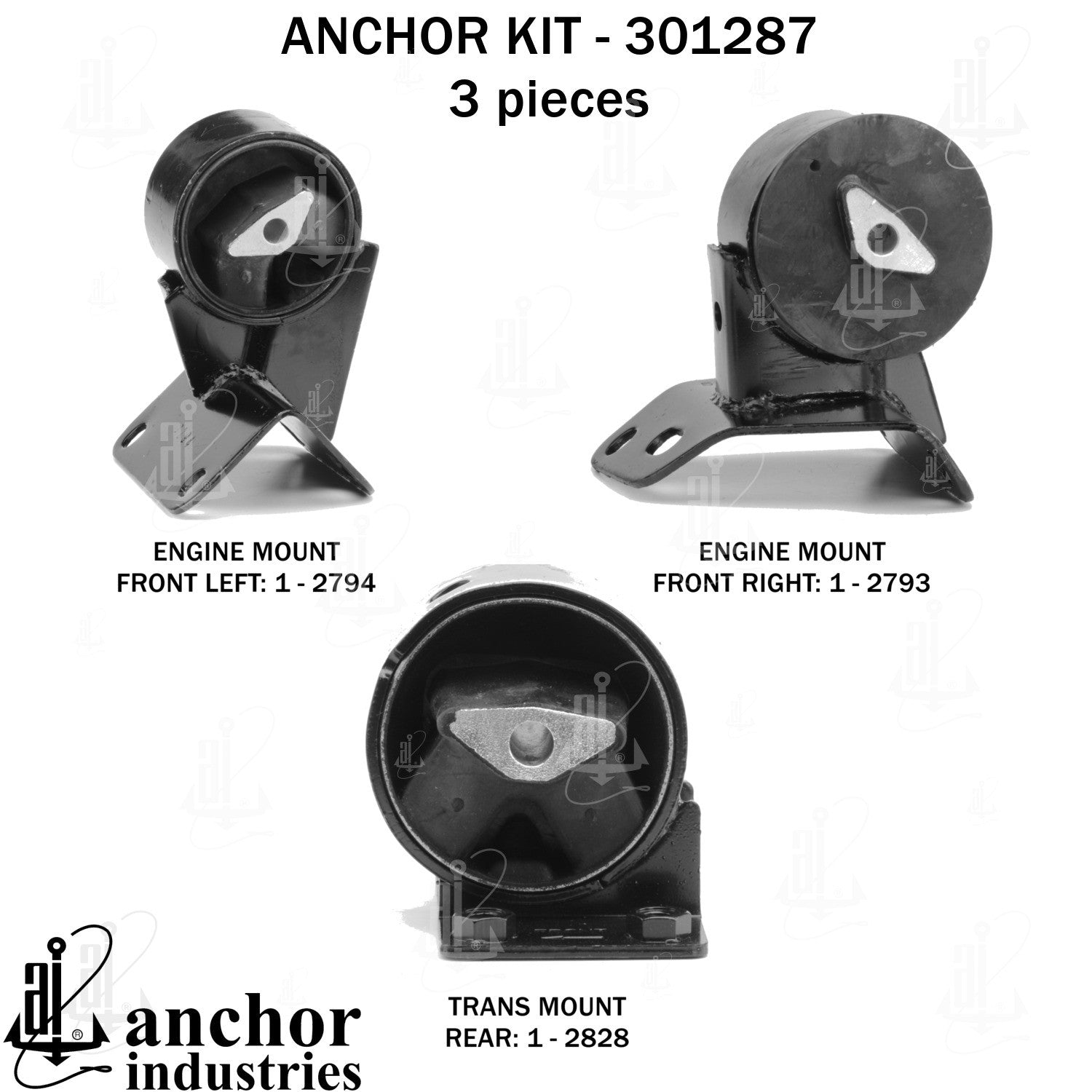 Anchor Mounts Engine Mount Kit 301287 image 3