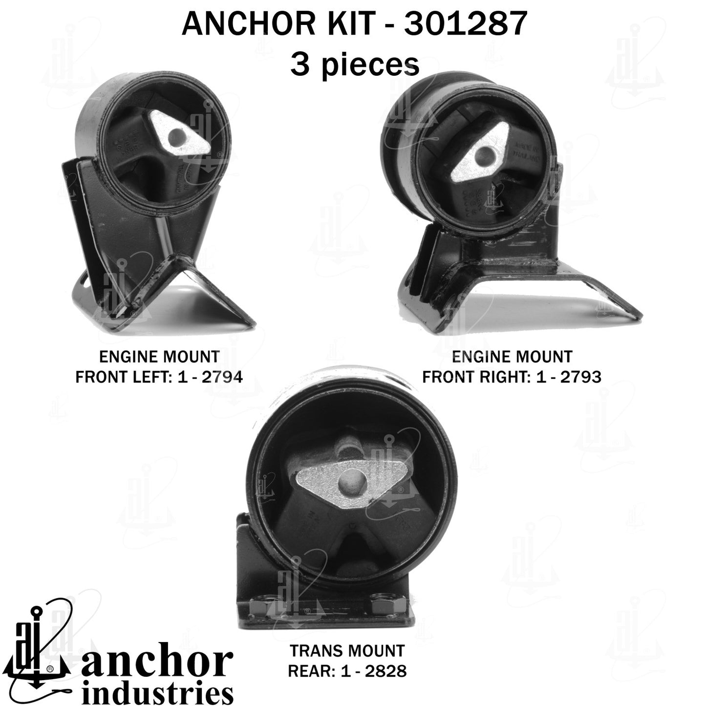 Anchor Mounts Engine Mount Kit 301287 image 4
