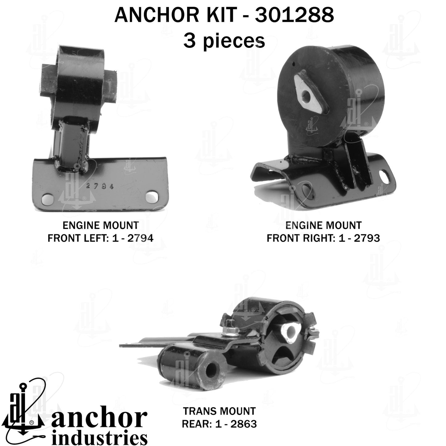 Anchor Mounts Engine Mount Kit 301288 main image