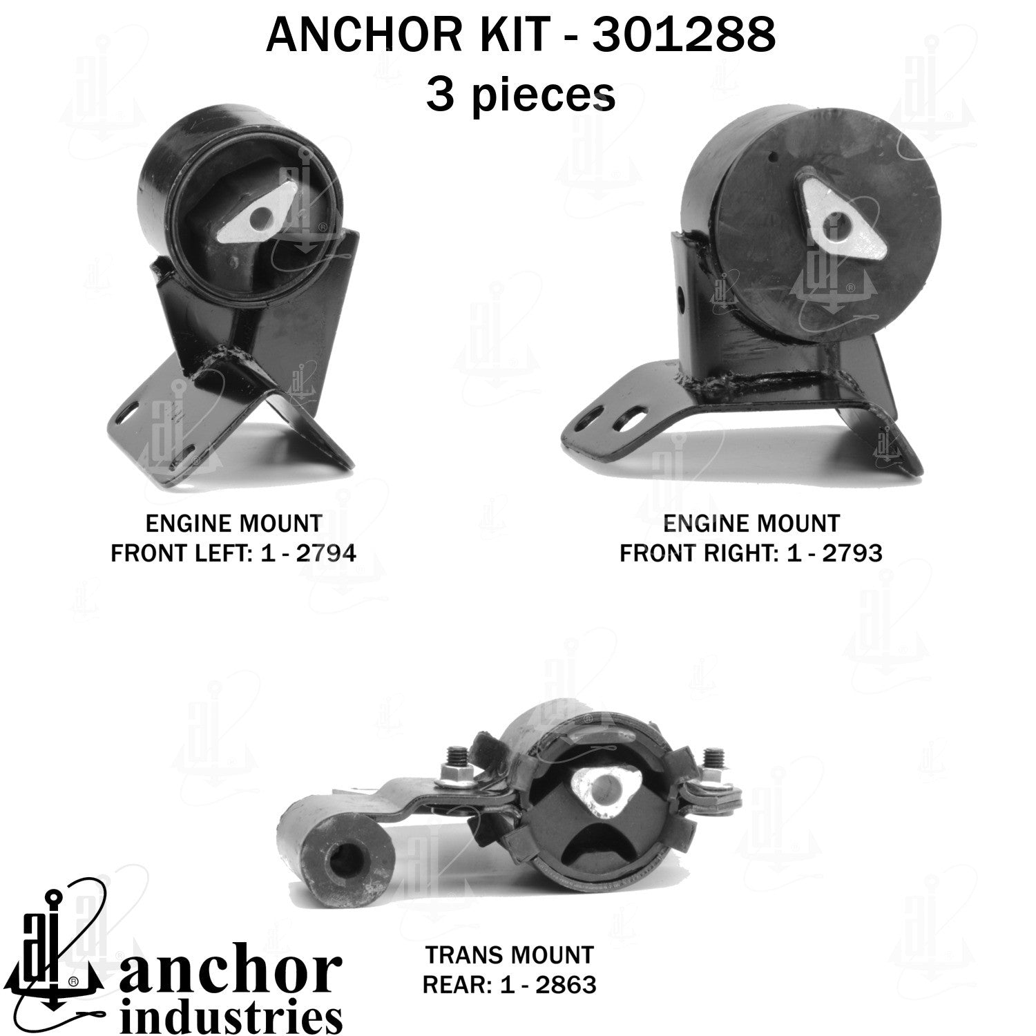 Anchor Mounts Engine Mount Kit 301288 image 3
