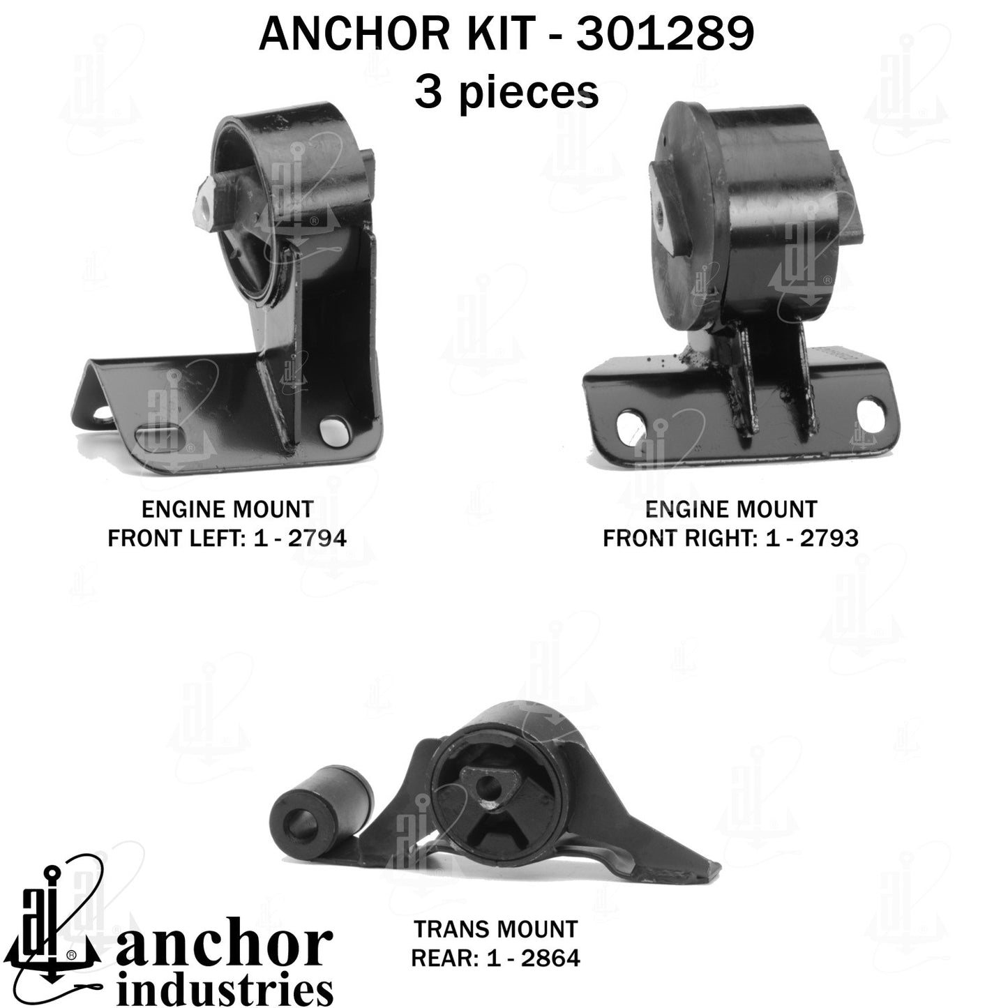 Anchor Mounts Engine Mount Kit 301289 image 5