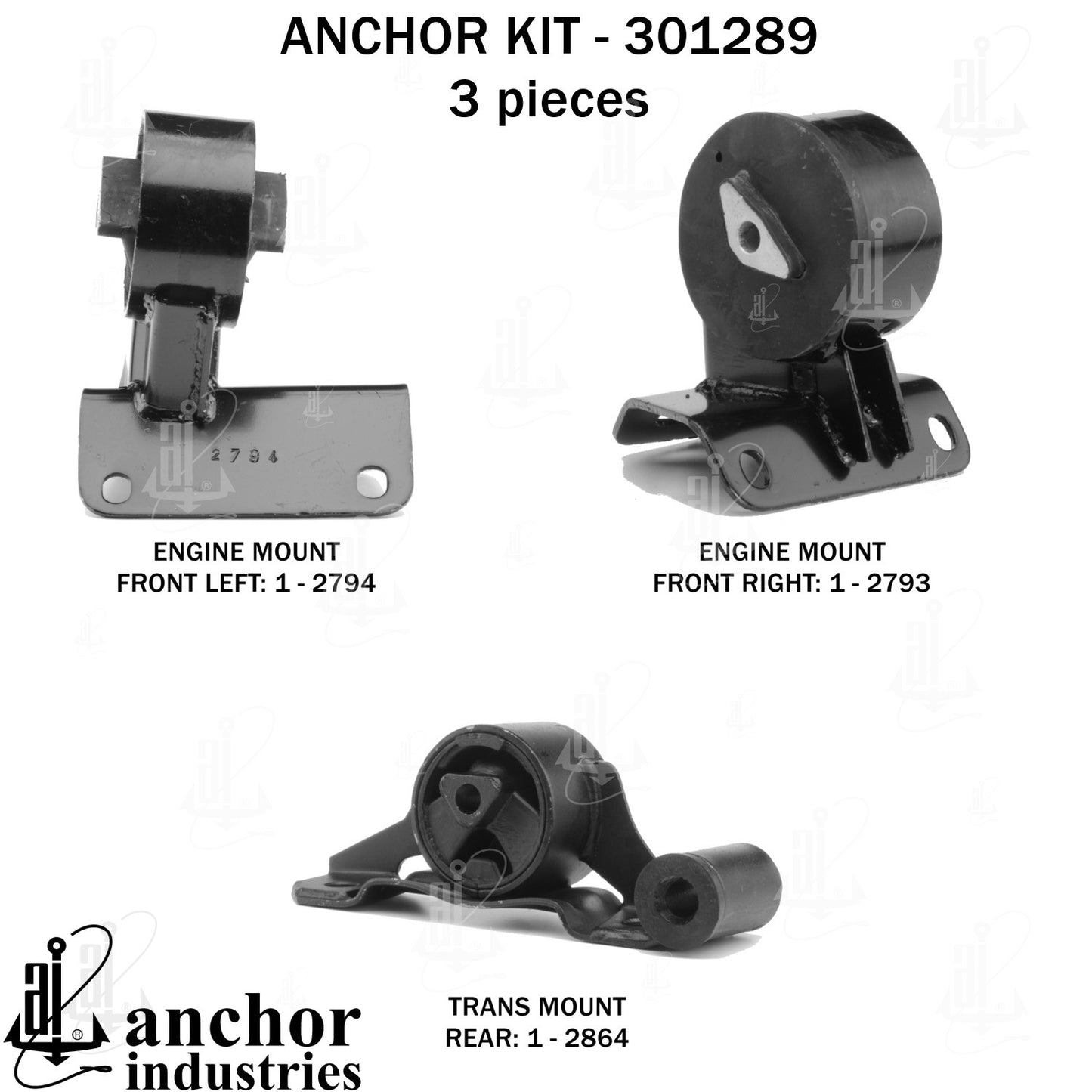 Anchor Mounts Engine Mount Kit 301289 main image