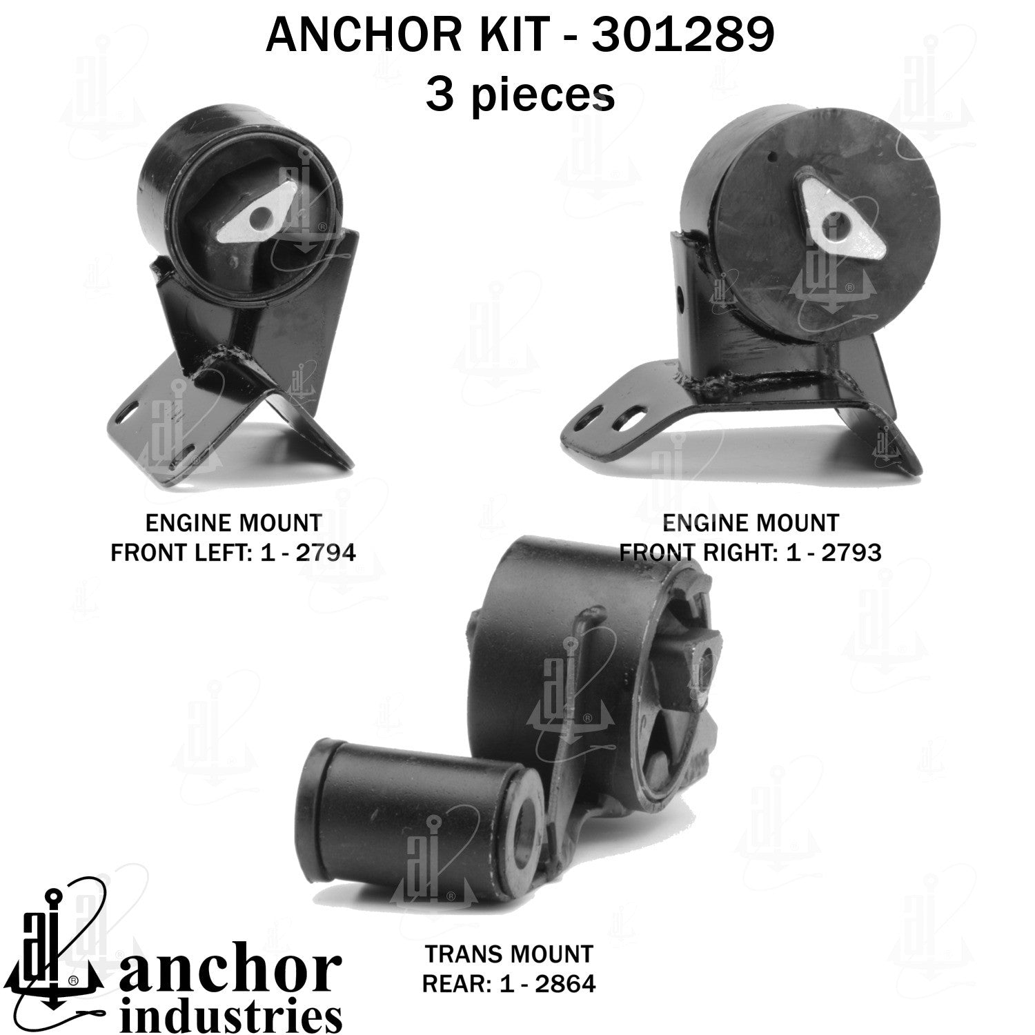 Anchor Mounts Engine Mount Kit 301289 image 3