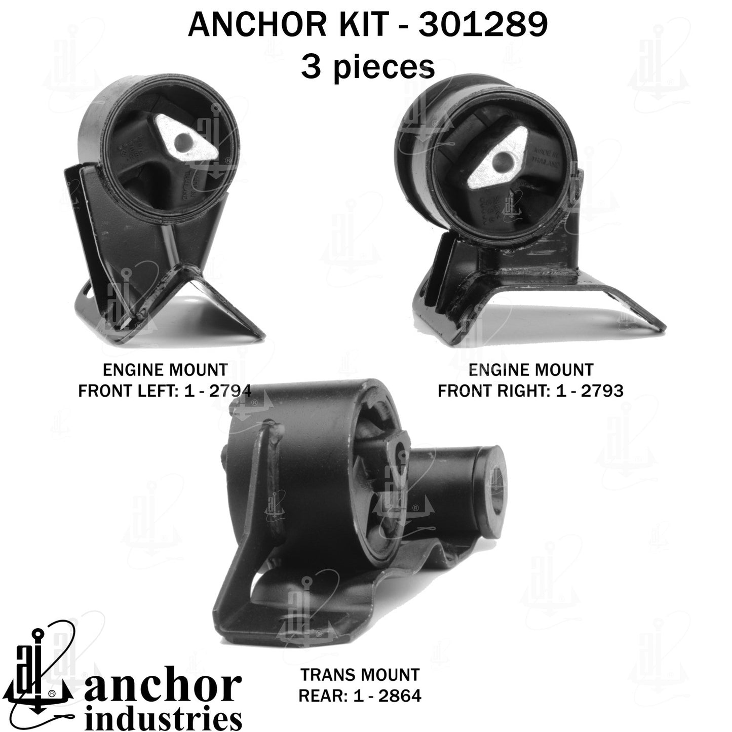 Anchor Mounts Engine Mount Kit 301289 image 4