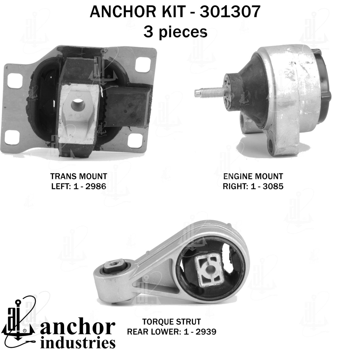 Anchor Mounts Engine Mount Kit 301307 main image