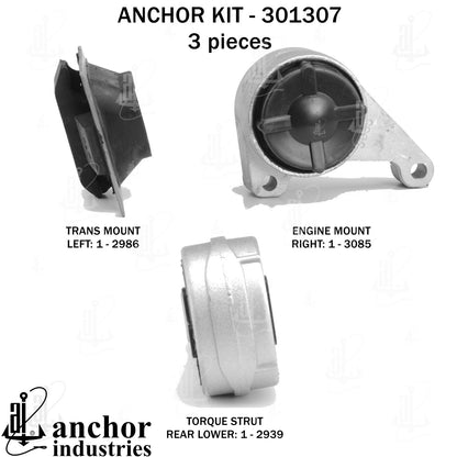 Anchor Mounts Engine Mount Kit 301307 image 3