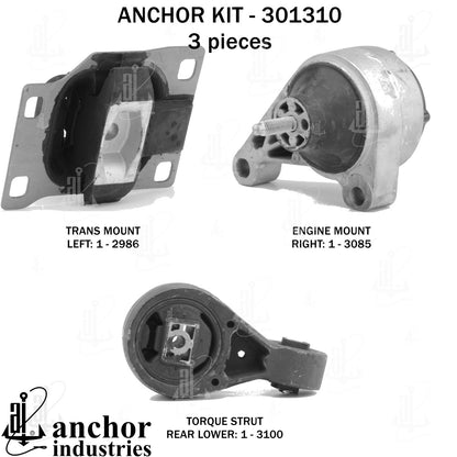 Anchor Mounts Engine Mount Kit 301310 image 5