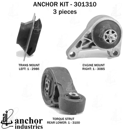 Anchor Mounts Engine Mount Kit 301310 image 4
