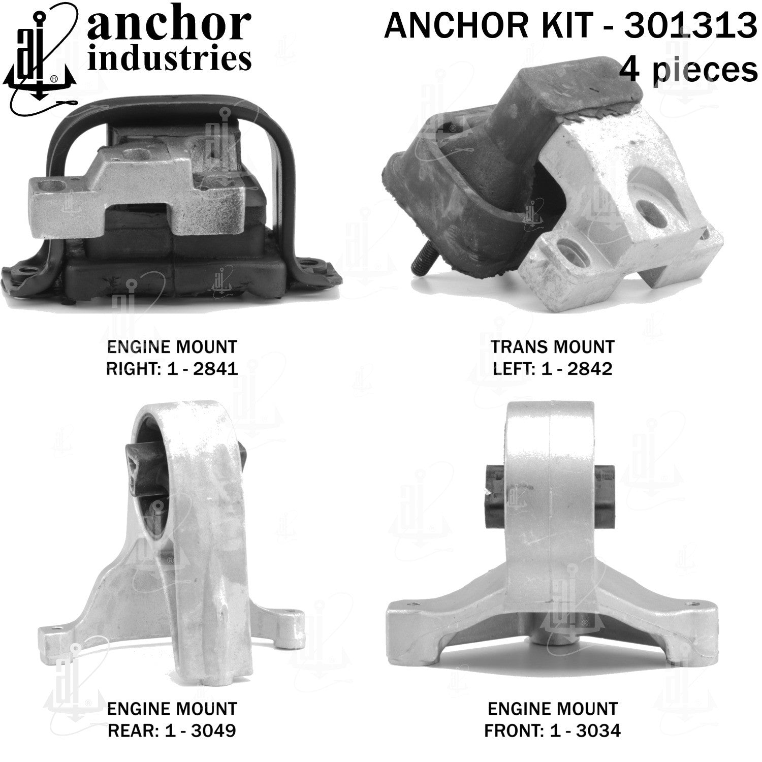 Anchor Mounts Engine Mount Kit 301313 image 5