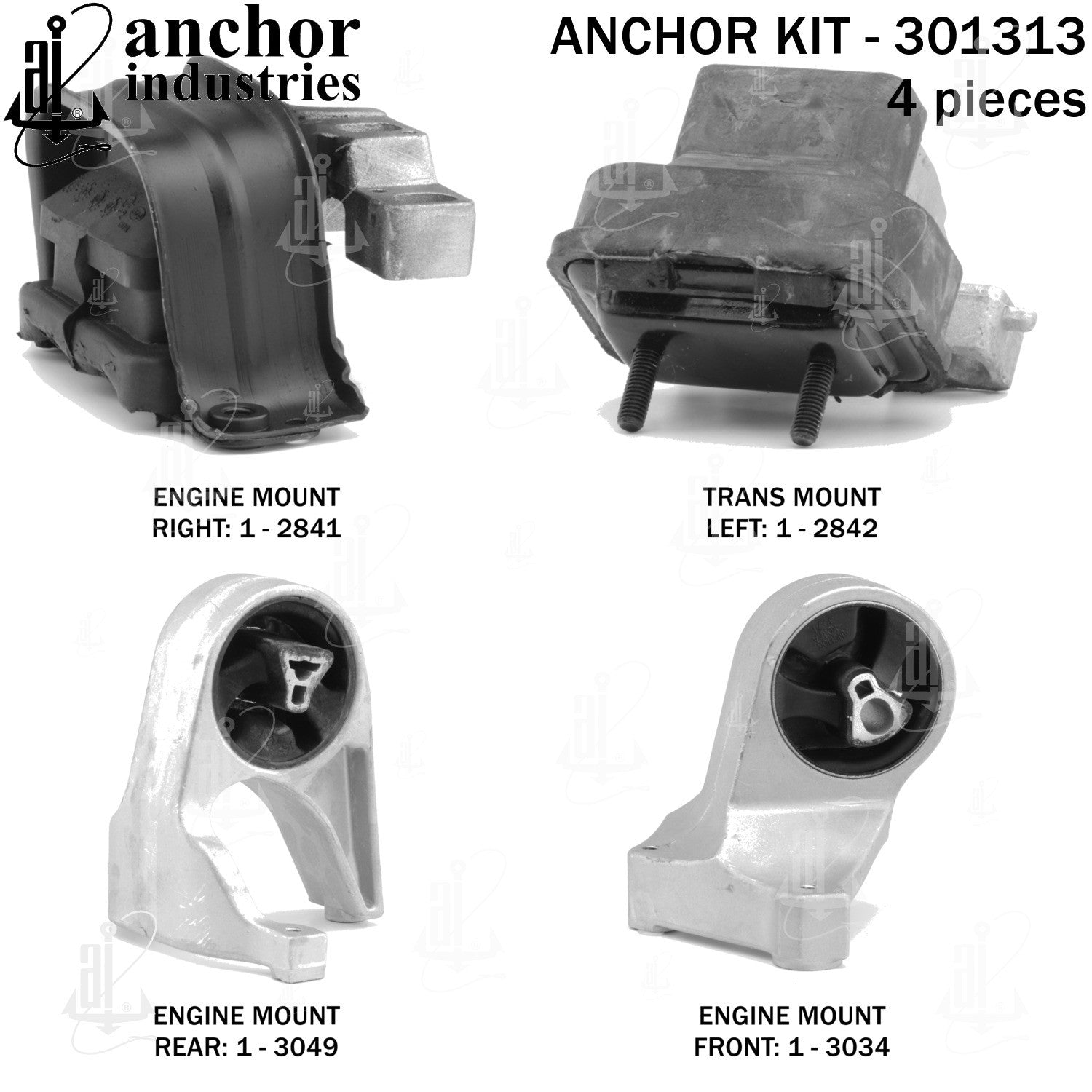 Anchor Mounts Engine Mount Kit 301313 image 3