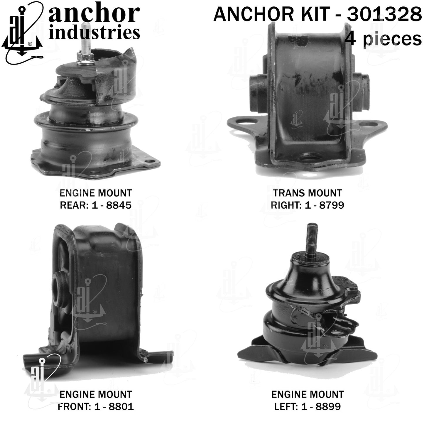 Anchor Mounts Engine Mount Kit 301328 image 3