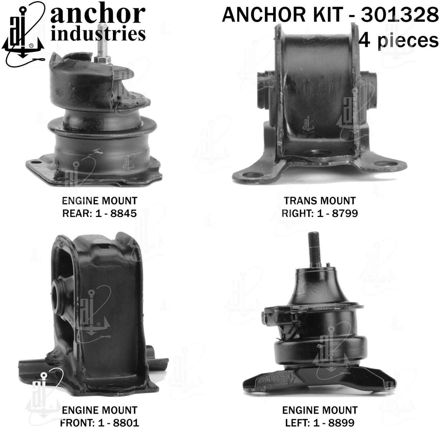 Anchor Mounts Engine Mount Kit 301328 image 4