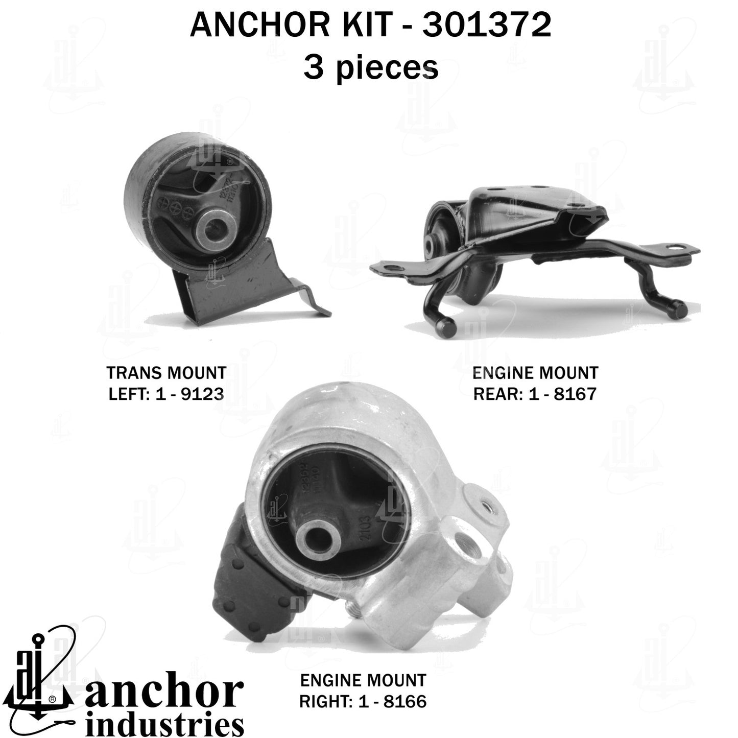 Anchor Mounts Engine Mount Kit 301372 image 5