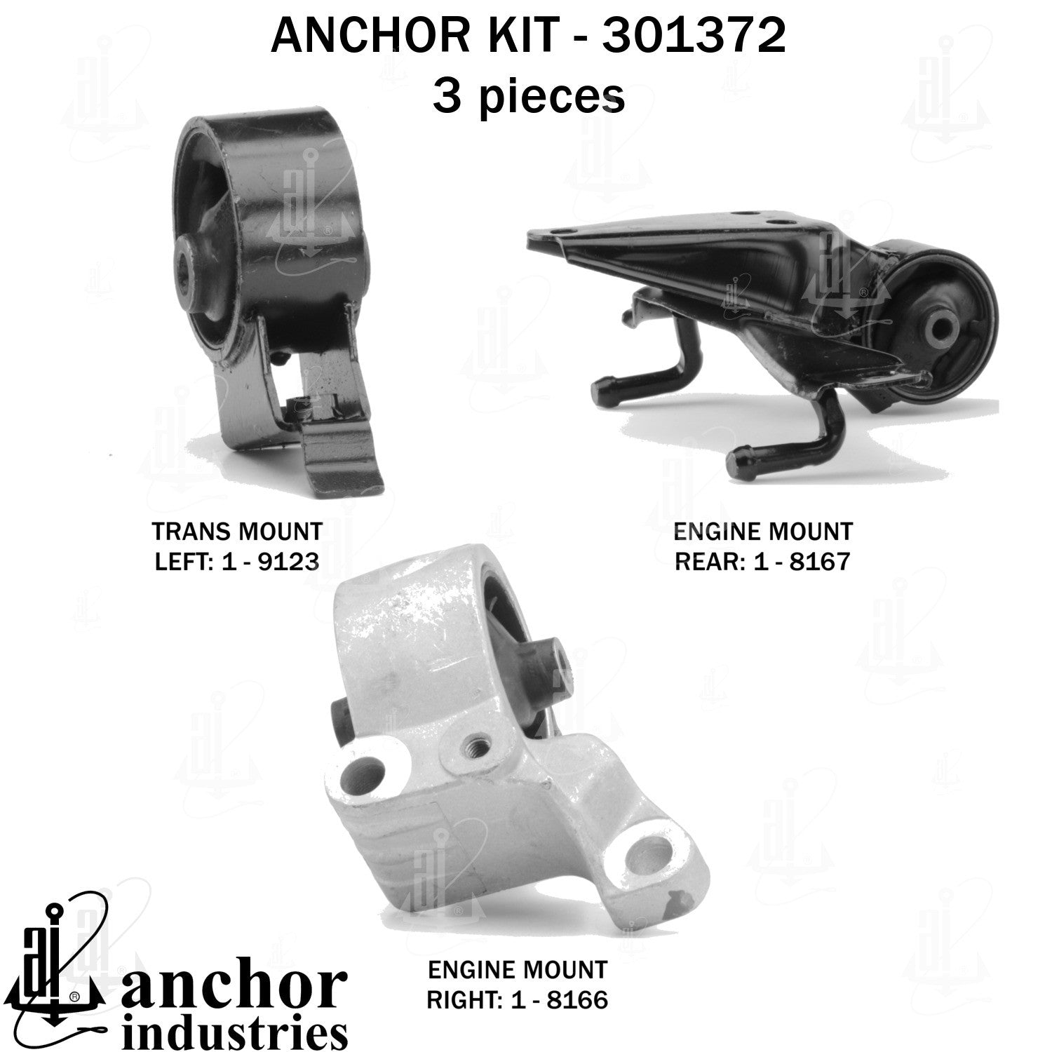 Anchor Mounts Engine Mount Kit 301372 image 4