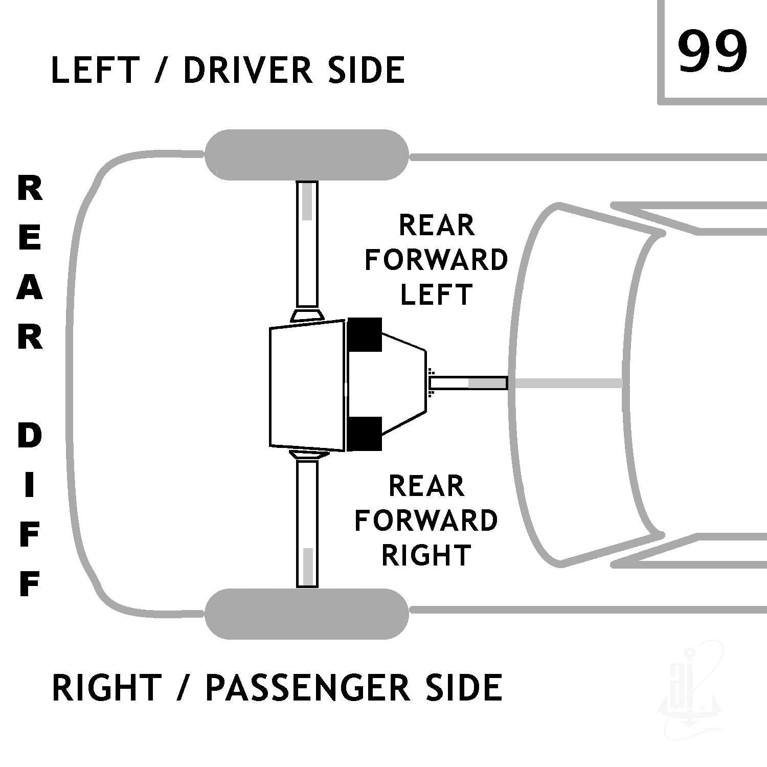 Anchor Differential Mount 3474