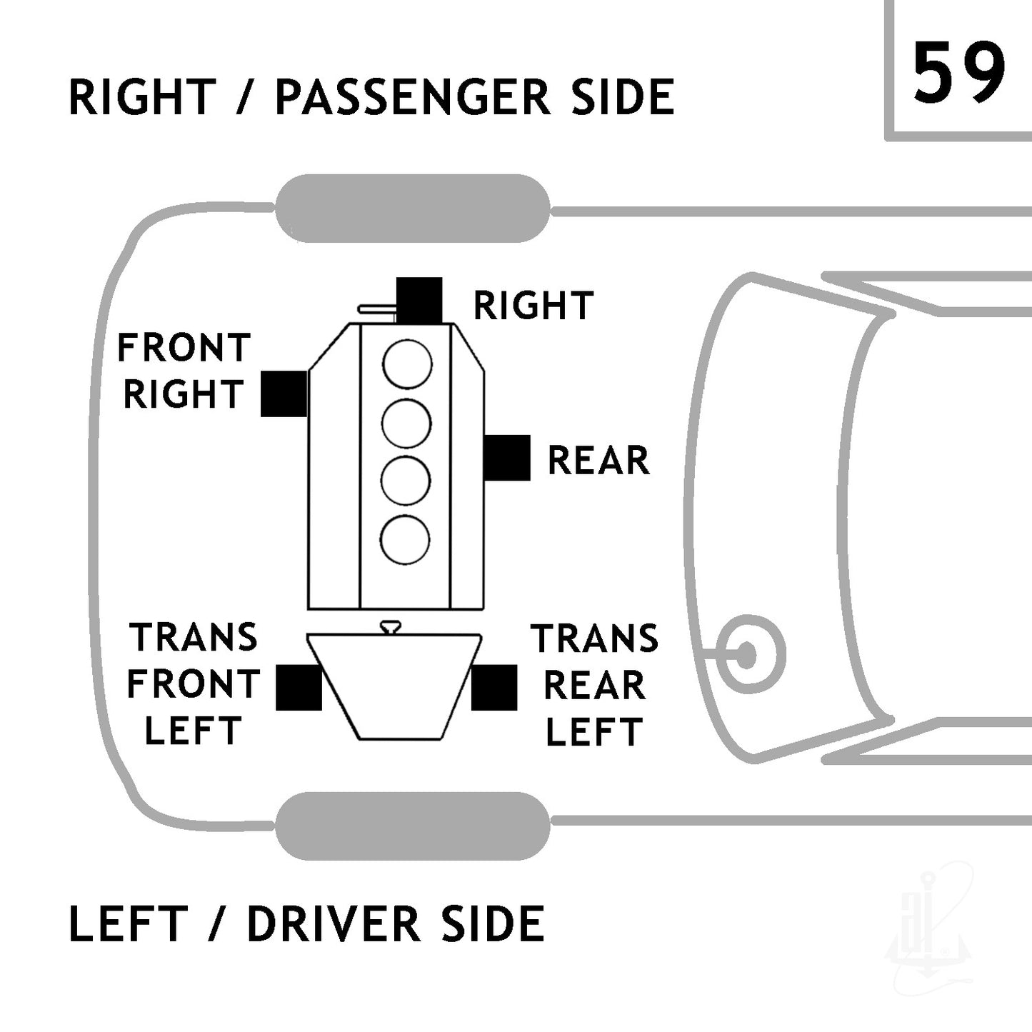 Anchor Manual Transmission Mount 8312