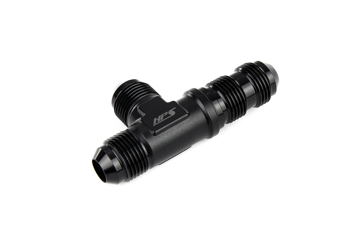 HPS Performance 3-12 AN Male to Male Bulkhead Adapter, Aluminum, Black