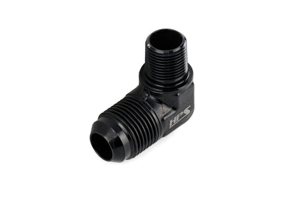 HPS Performance Products AN Flare to NPT / Metric Adapter, Aluminum, Black