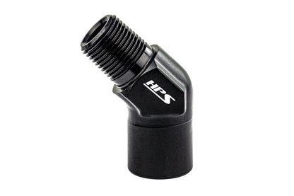 HPS Performance Products NPT Male To NPT Female Adapter, Aluminum, Black