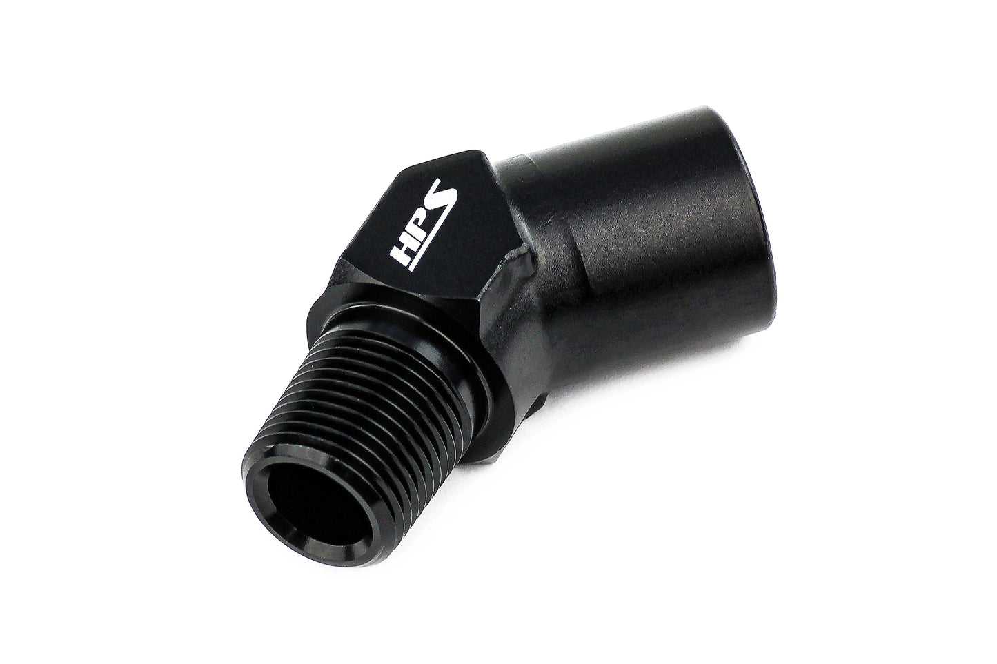 HPS Performance Products NPT Male To NPT Female Adapter, Aluminum, Black