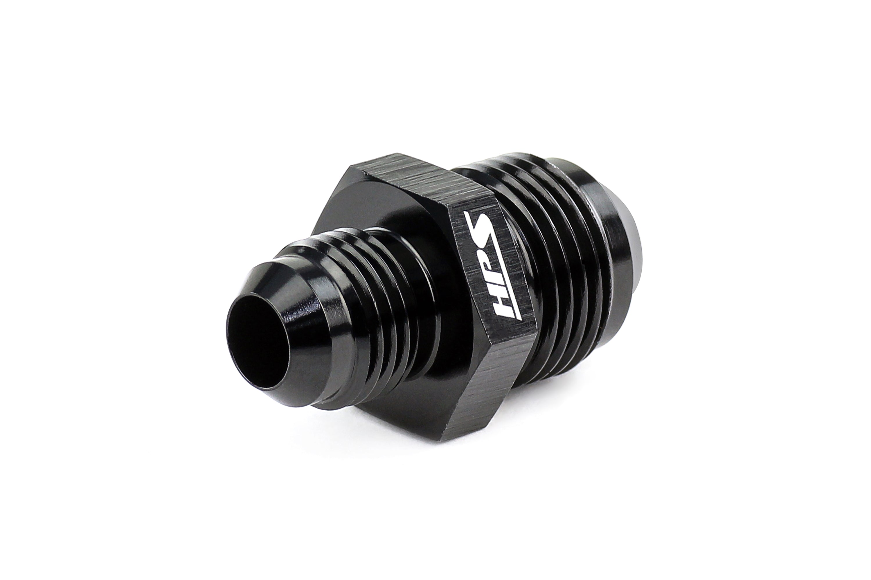 Performance AN Male To Male Reducer Union Coupler Adapter, Aluminum, Black