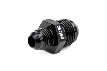 HPS Performance Products AN Male To Male Reducer Union Coupler Adapter, Aluminum, Black