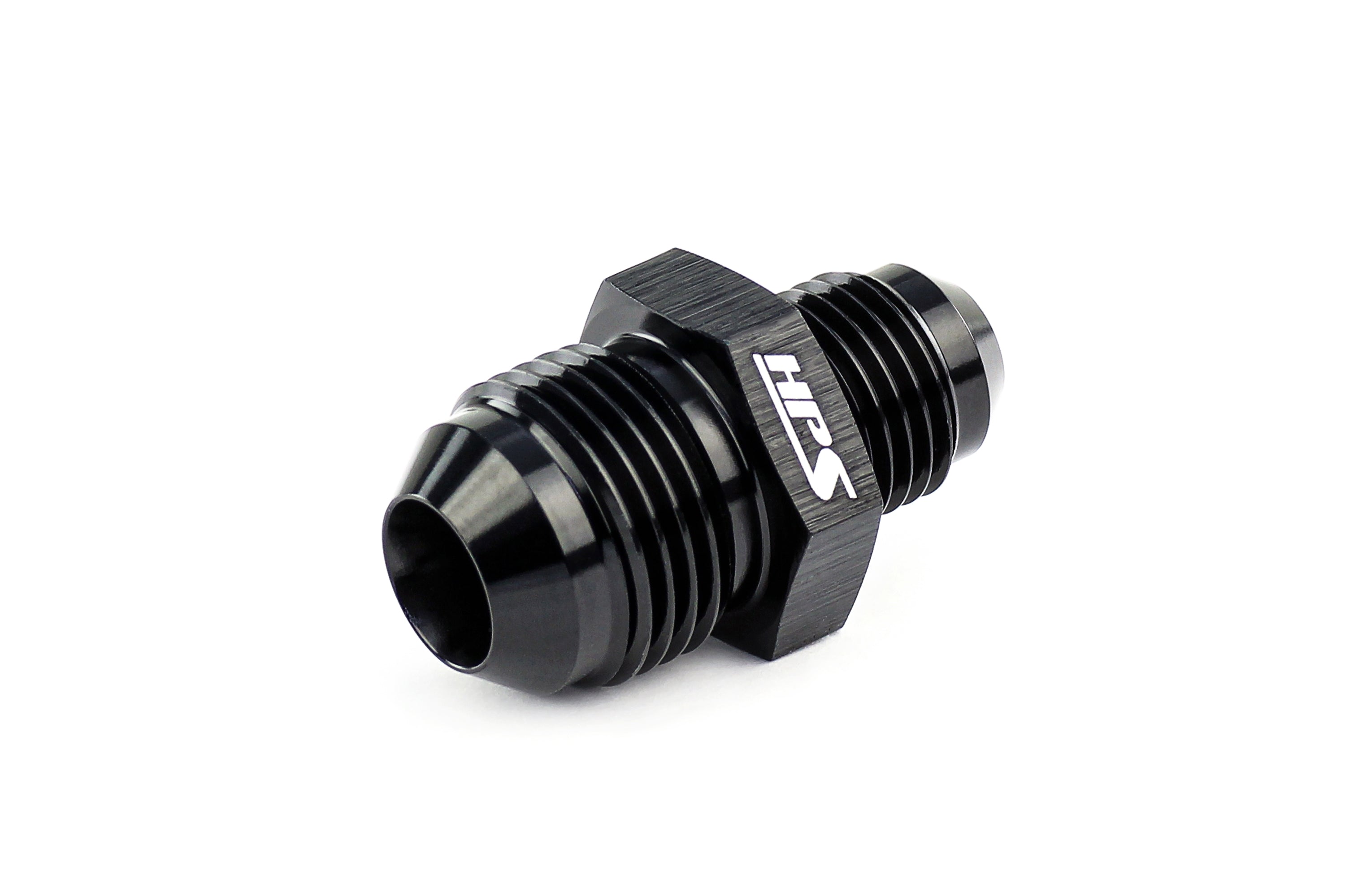 Performance AN Male To Male Reducer Union Coupler Adapter, Aluminum, Black