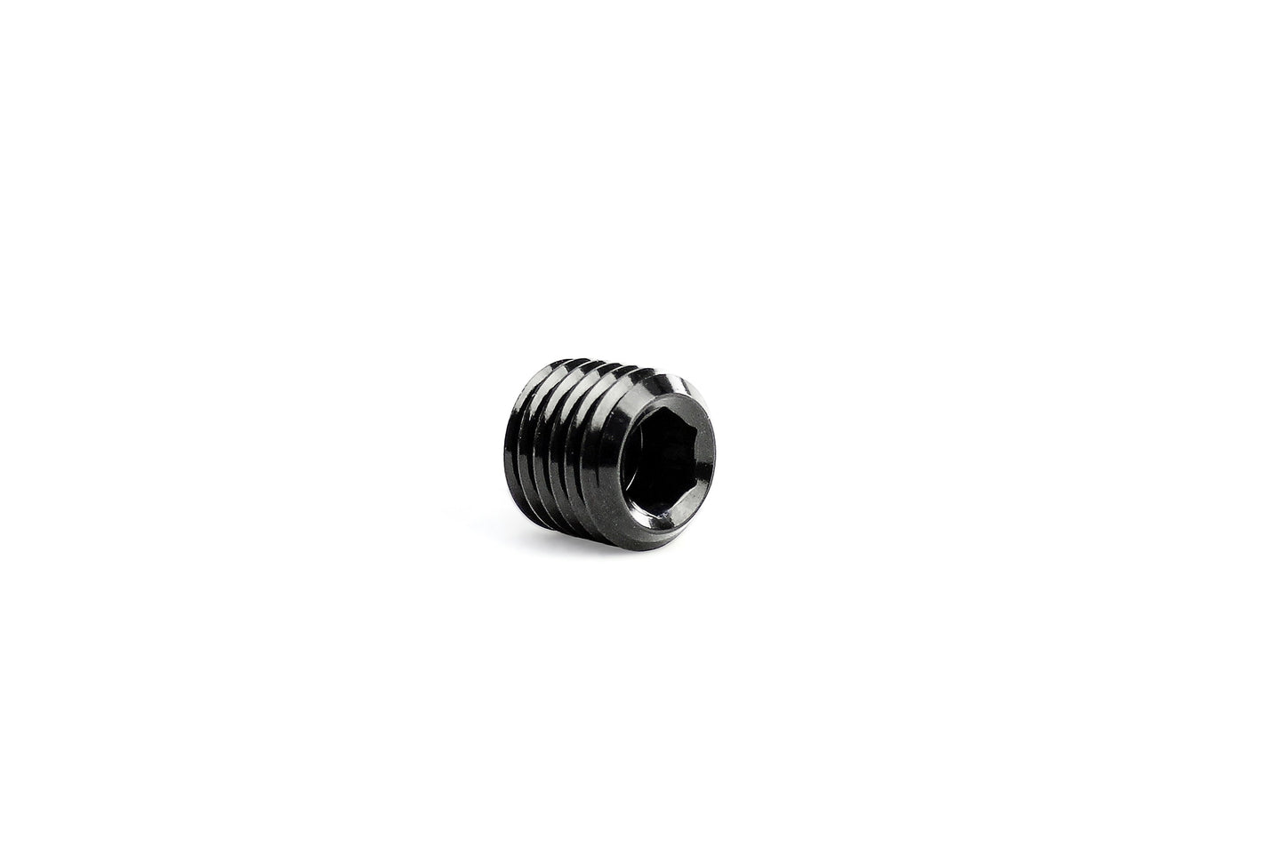 HPS AN Fittings NPT Allen Plug, Aluminum, Black