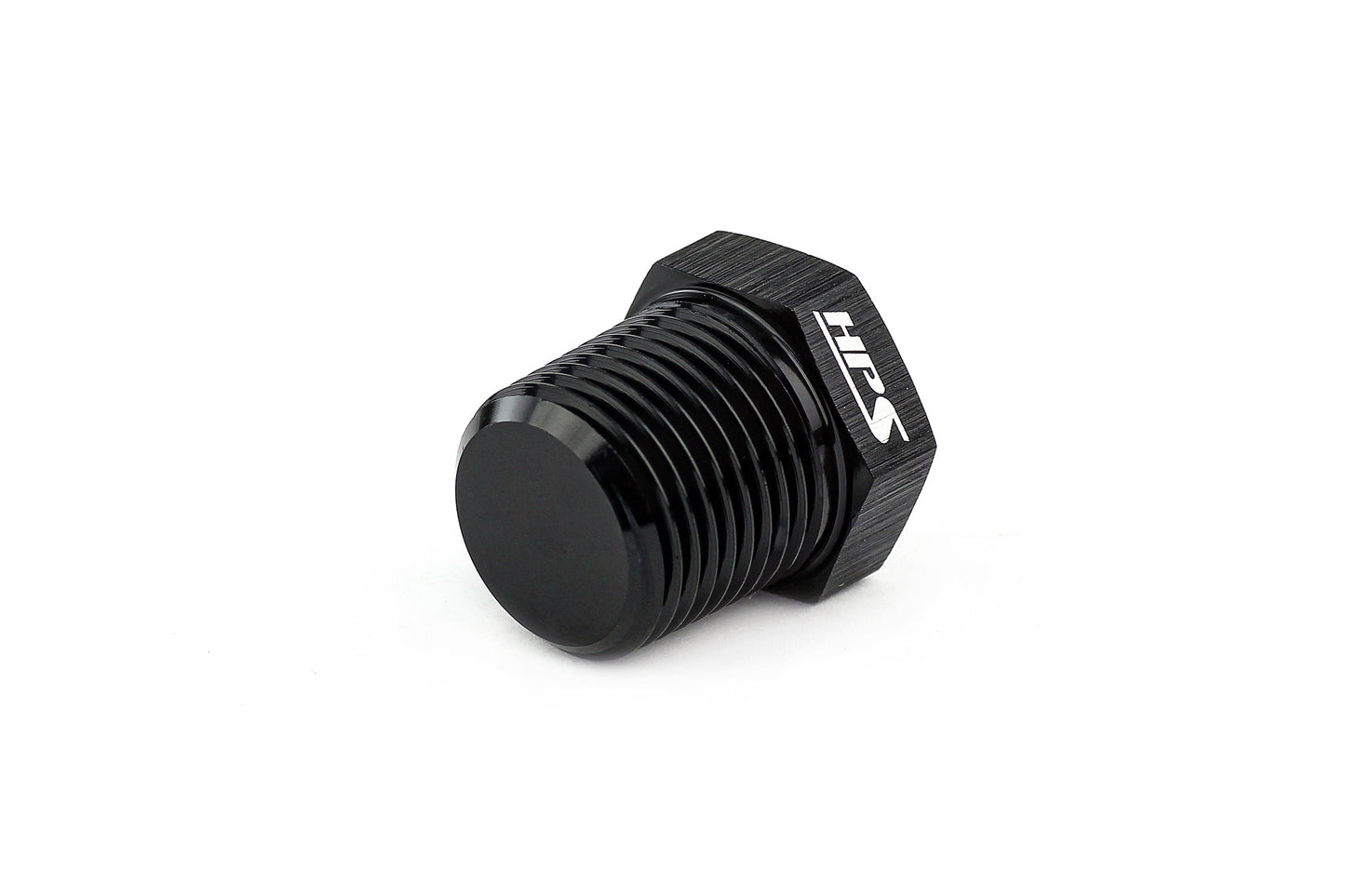 HPS Performance Products AN Fittings NPT Plug, Aluminum, Black