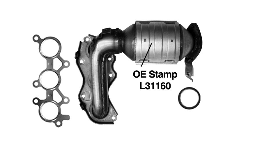 AP Exhaust Catalytic Converter with Integrated Exhaust Manifold 641295