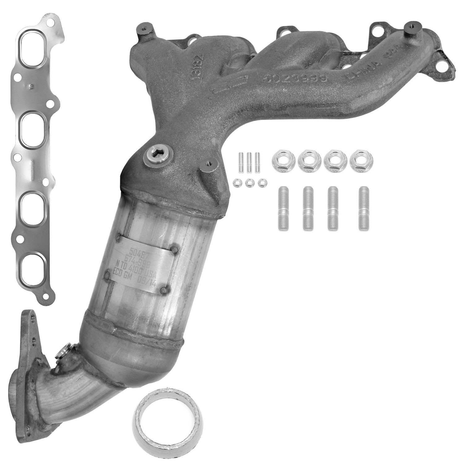 AP Exhaust Catalytic Converter with Integrated Exhaust Manifold 641339