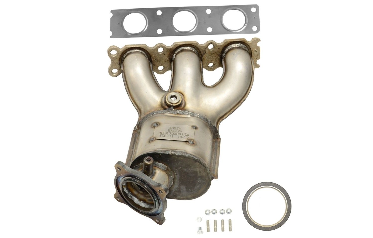 AP Exhaust Catalytic Converter with Integrated Exhaust Manifold 641423